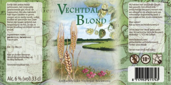 Ambachtelijke Vechtdal Brouwerij Blond
