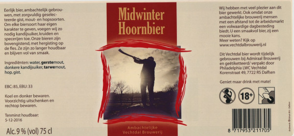 Ambachtelijke Vechtdal Brouwerij Midwinterhoornbier