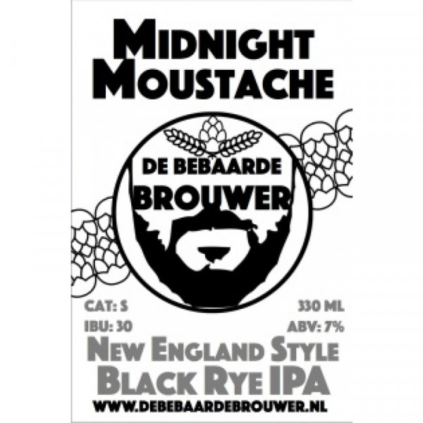 De Bebaarde Brouwer Midnight Moustache