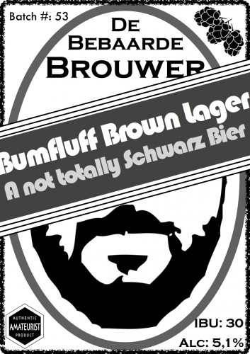 De Bebaarde Brouwer Bumfluff Brown Lager