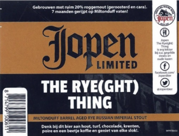 Jopen The Rye(ght) Thing