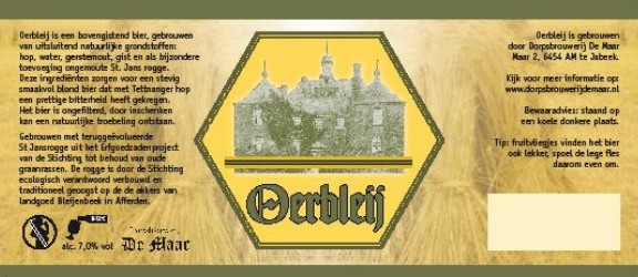 Dorpsbrouwerij De Maar Oerbleij