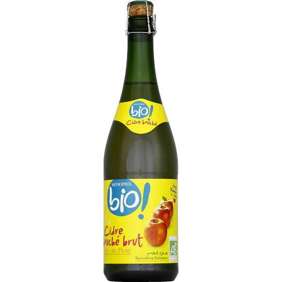 Monoprix Bio! Cidre Bouché Brut