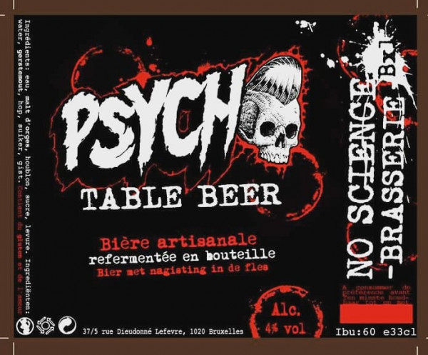 No Science Brasserie Psycho Table Beer
