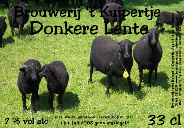 Brouwerij 't Kuipertje Donkere Lente