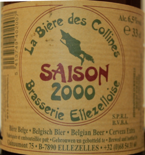 Brasserie des Légendes Ellezelloise Saison 2000