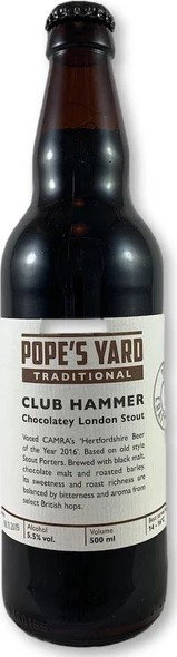 Pope's Yard Brewery Club Hammer