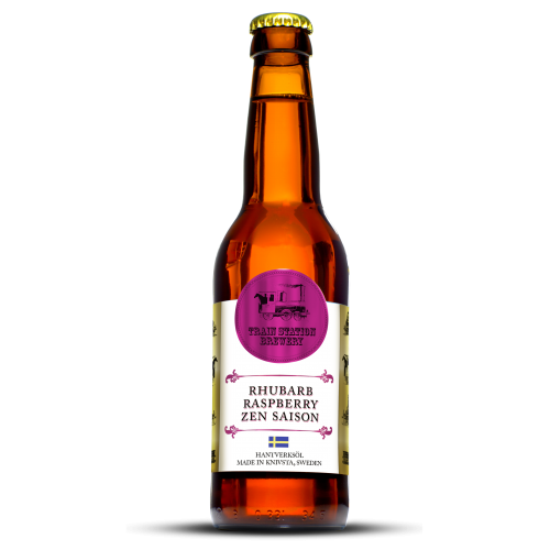 Train Station Brewery Rhubarb Raspberry Zen Saison