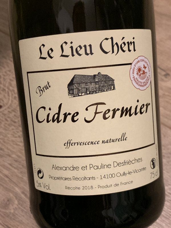 Le Lieu Chéri Cidre Fermier Brut