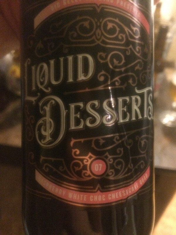 Big Belly Brewing Liquid Desserts 07 - Raspberry White Choc Cheesecake Quad