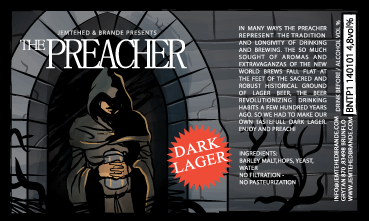 Jemtehed & Brande The Preacher Dark Lager