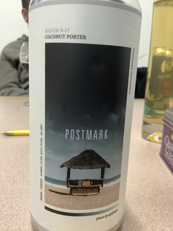 Postmark Brewing Coconut Porter