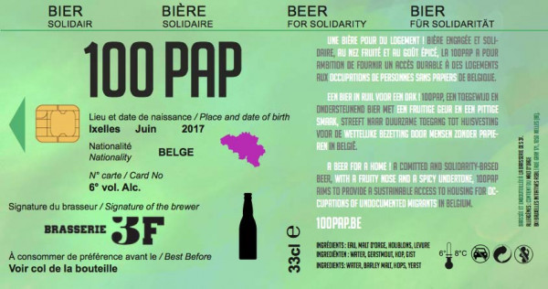 Brasserie 3F / Forge 100 PAP Bière Solidaire