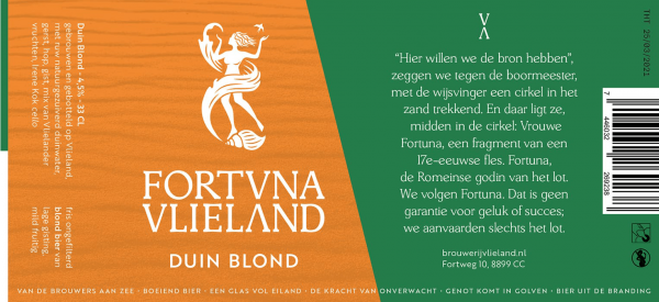 Brouwerij Fortuna Vlieland Duin Blond