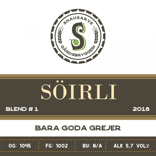 Snausarve Gårdsbryggeri Söirli