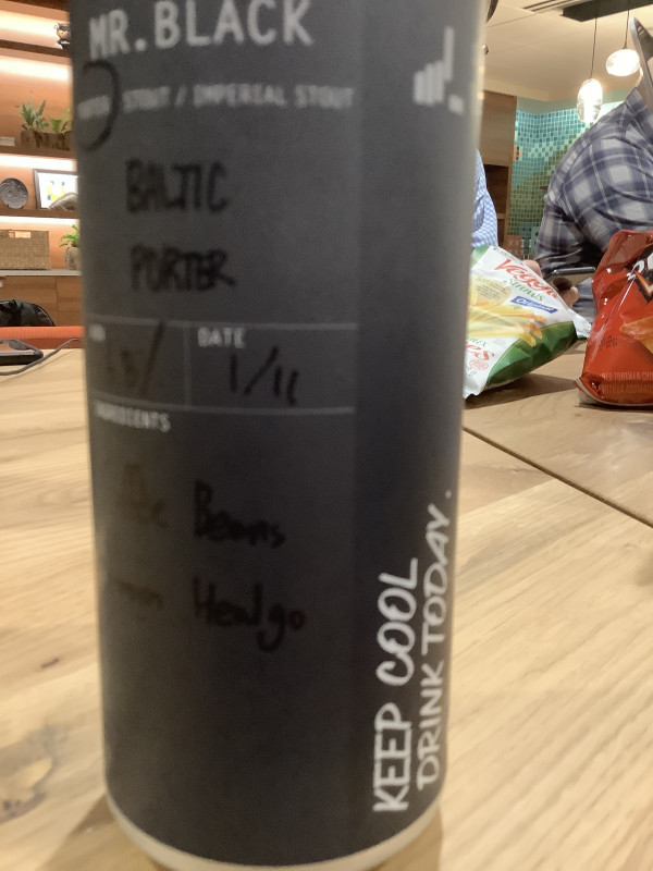 MysterLee Brewing Co. Mr. Black Coffee Baltic Porter