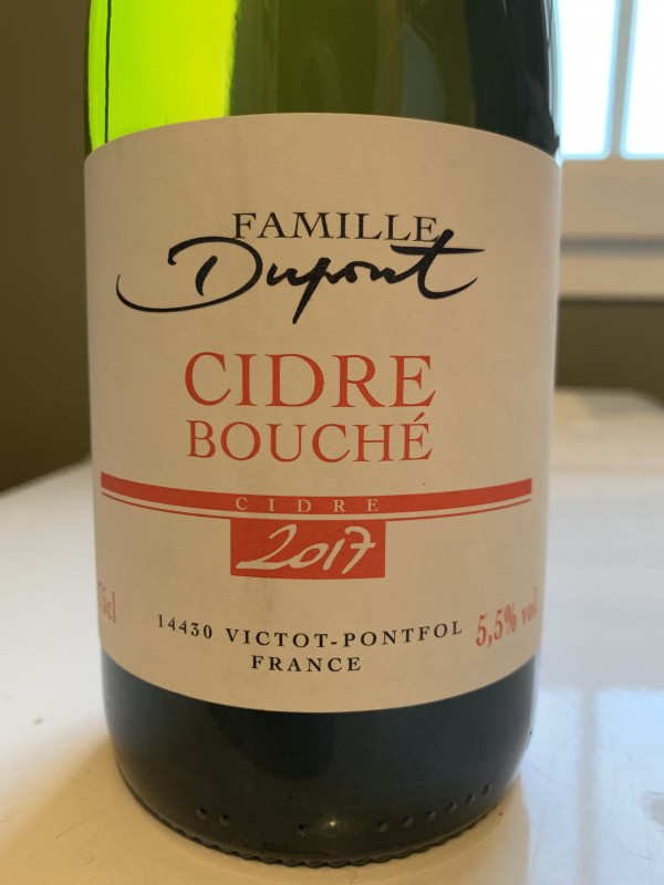 Domaine Famille Dupont Cidre Bouché 2017