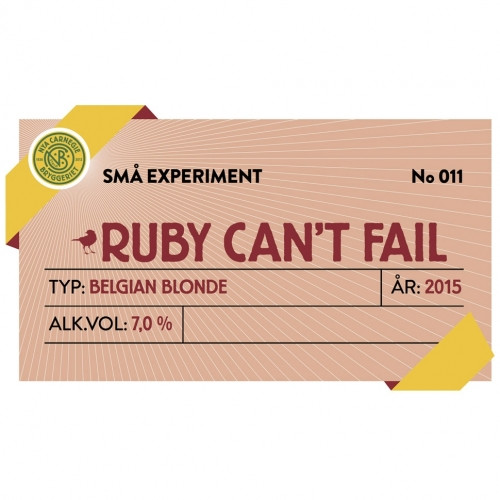 Nya Carnegiebryggeriet Ruby Can't Fail