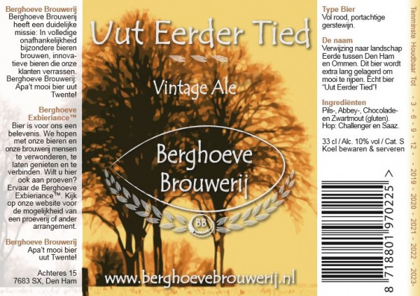 Berghoeve Brouwerij Uut Eerder Tied