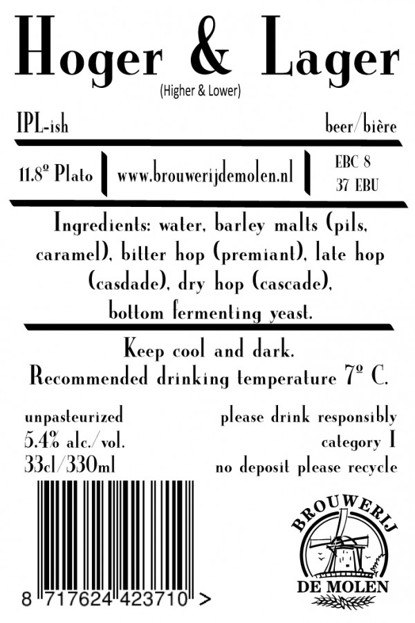 Brouwerij De Molen Hoger & Lager