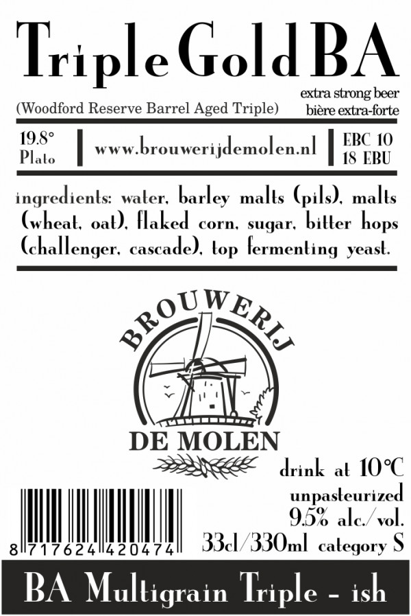 Brouwerij De Molen Triple Gold BA