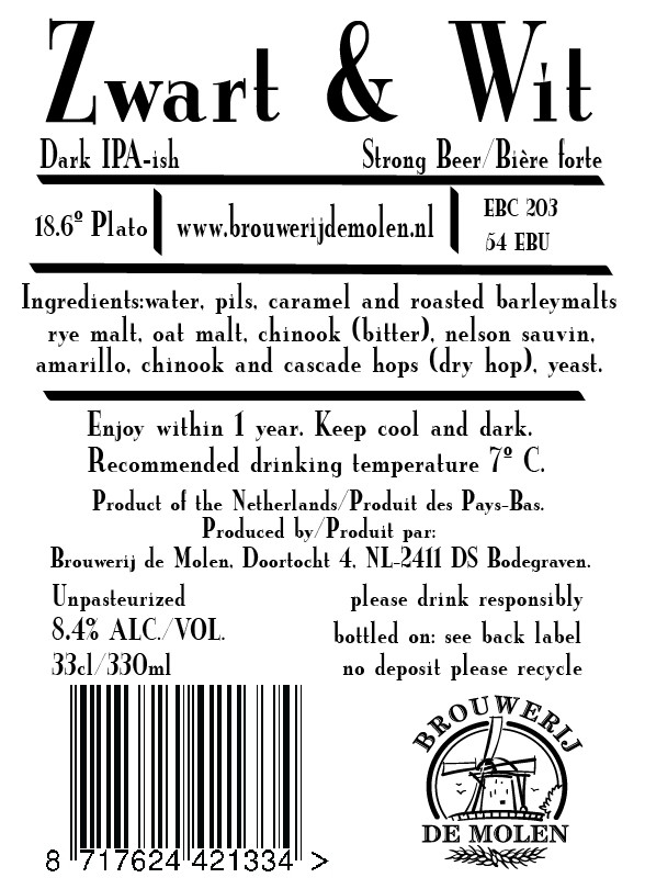 Brouwerij De Molen Zwart & Wit