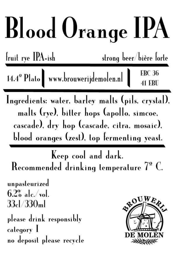 Brouwerij De Molen Blood Orange IPA