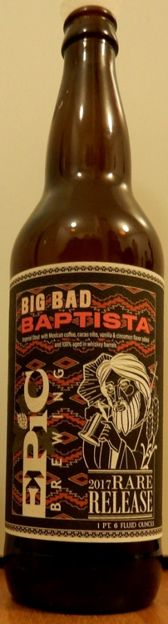 Epic Brewing Company Big Bad Baptista (2017)