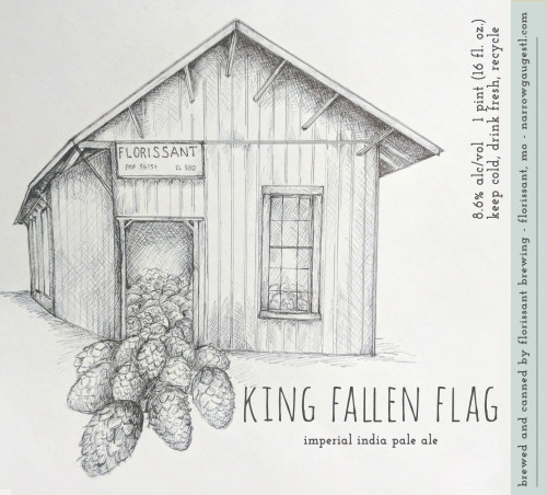 Narrow Gauge Brewing Company King Fallen Flag