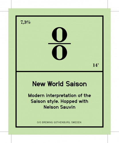 O/O Brewing New World Saison