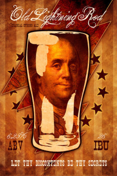 New Albanian Brewing Company Poor Richards Old Lightning Rod Ale