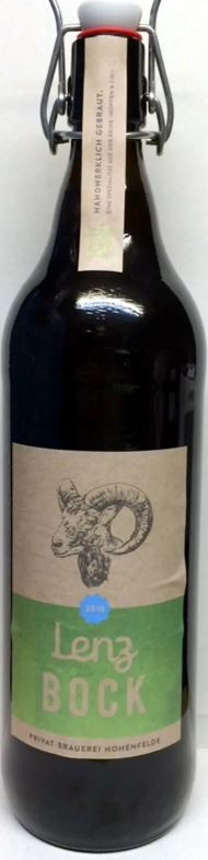 Privat-Brauerei Hohenfelde Lenz Bock 2015