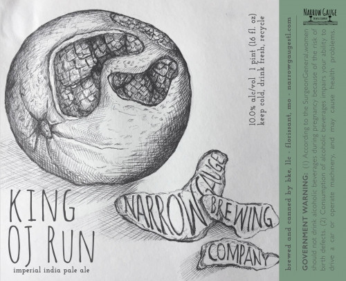 Narrow Gauge Brewing Company King OJ Run
