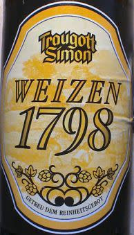 Trinkgut Handelsgesellschaft Rhein-Ruhr Traugott Simon Weizen 1798