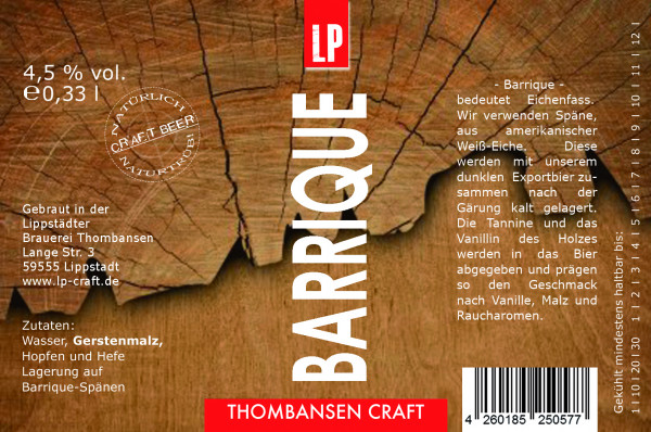 Brauerei Thombansen Barrique