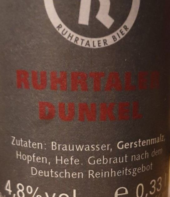Ruhrtal Brauerei Dunkel
