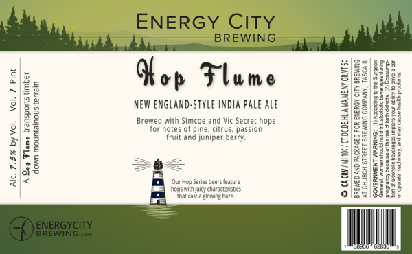 Energy City Brewing Hop Flume