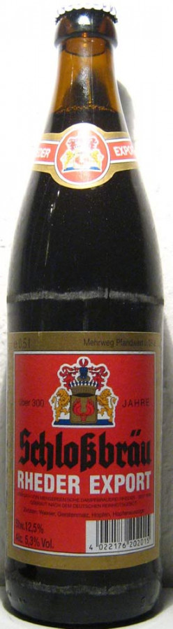Gräflich von Mengersen'sche Dampfbrauerei Rheder Export
