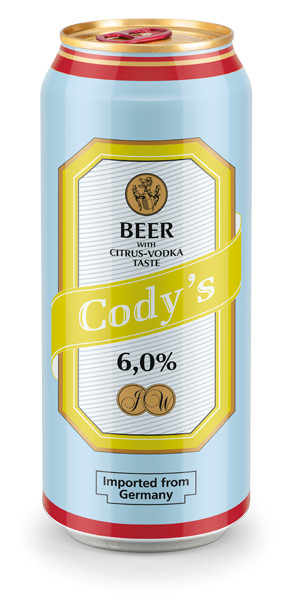 CODY's Drinks International Beer With Citrus-Vodka Taste