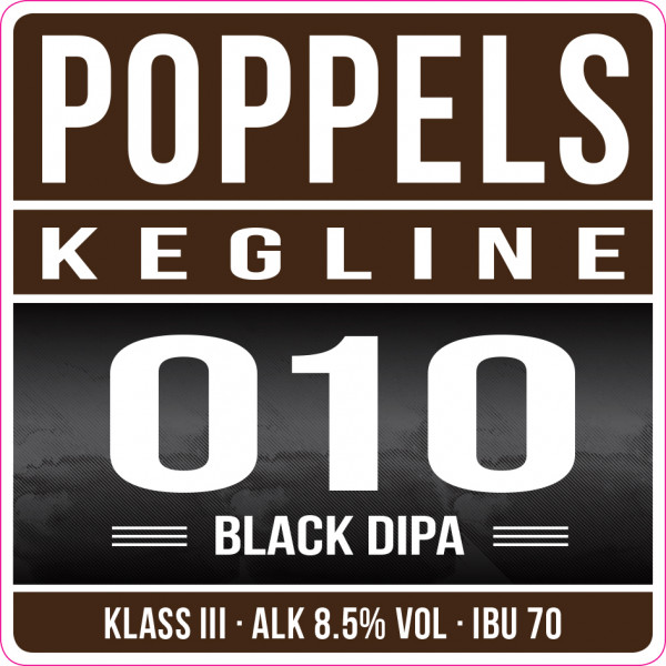 Poppels Bryggeri Kegline 010 Black DIPA