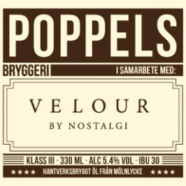 Poppels Bryggeri Velour by Nostalgi