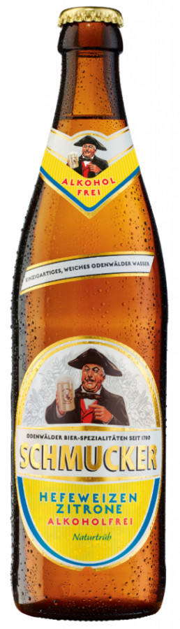 Privat-Brauerei Schmucker Hefeweizen Zitrone Alkoholfrei