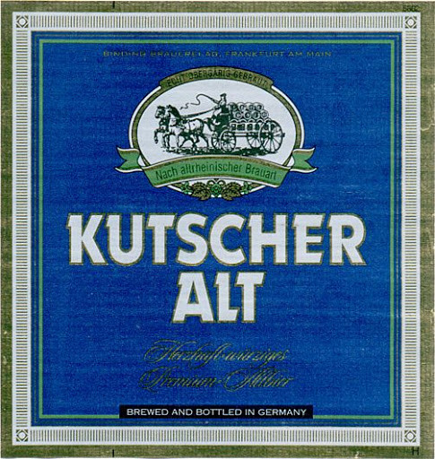 Binding-Brauerei Kutscher Alt