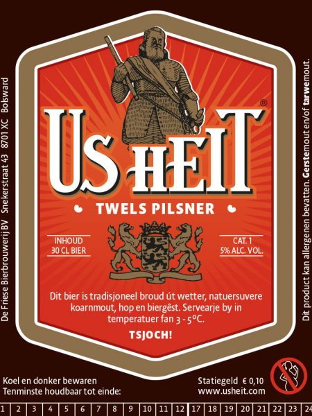 Friese Bierbrouwerij Us Heit Twels Pilsner