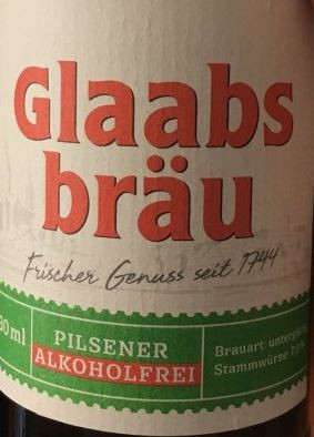 Glaabsbräu Pilsener Alkoholfrei