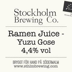Stockholm (Sthlm) Brewing Co. Ramen Juice