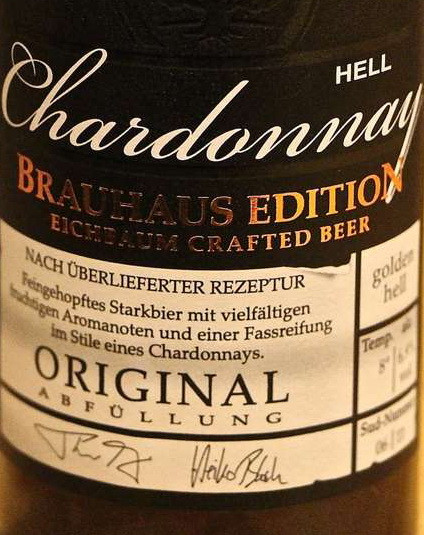 Privatbrauerei Eichbaum Brauhaus Edition Chardonnay Hell