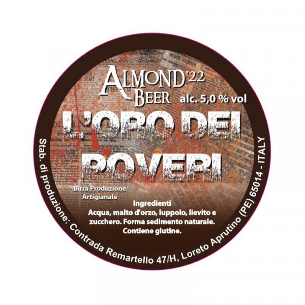 Almond ‘22 Oro Dei Poveri