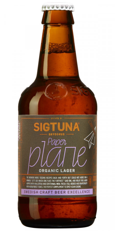 Sigtuna Brygghus Paper Plane Organic Lager