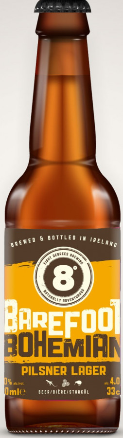Eight Degrees Brewing Barefoot Bohemian Pilsner Lager